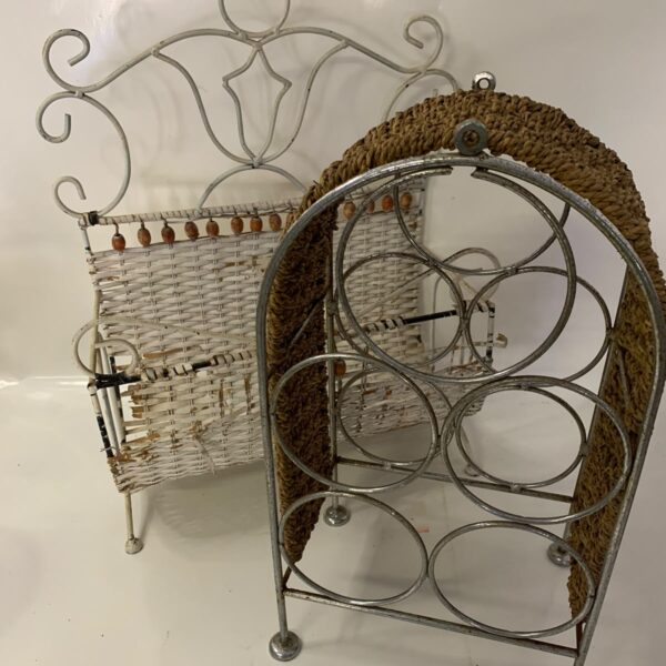 045 - Vintage Wine Rack and Wine Holder