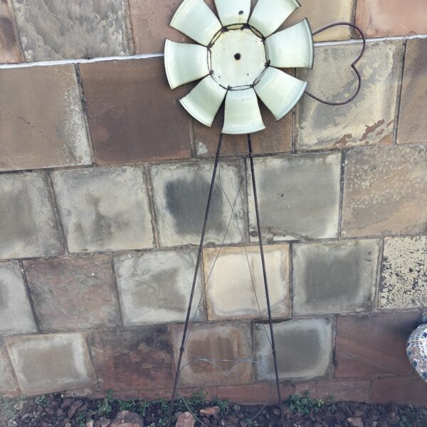 037 - Enamel Windmill Decor